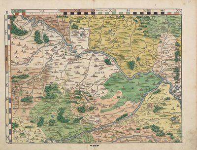 Bavarian Land Tables of 1568 (Table 11) by Philipp Apian